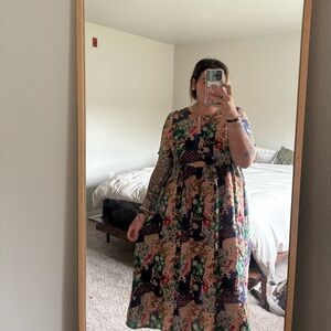 Floral Patchwork Dress